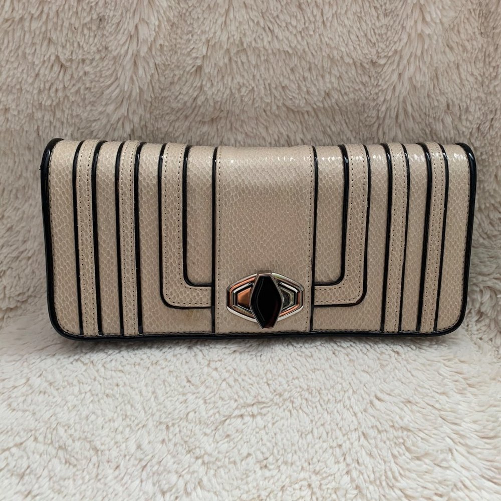WHBM Tan and Black Purse